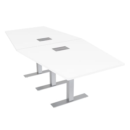 Skutchi Designs 45 in W, 96 in L, 29 in H, Engineered Wood Top, White HAR-HEX.IR-46x93-T-ELEC-XD09